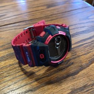 Casio G Shock Red Camo Watch